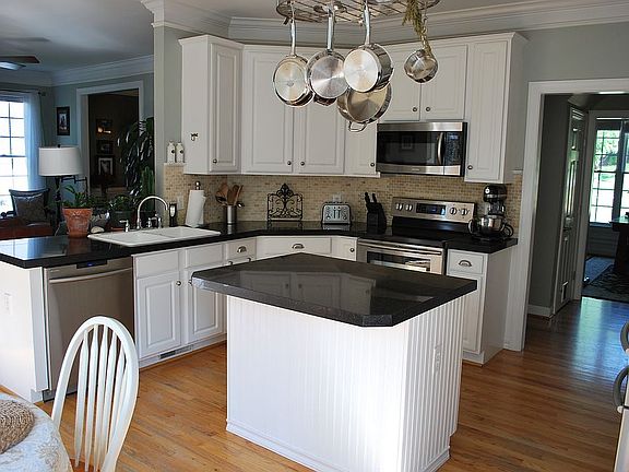 Kitchen view from back stair