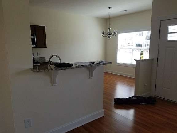 looking from family room into dining area