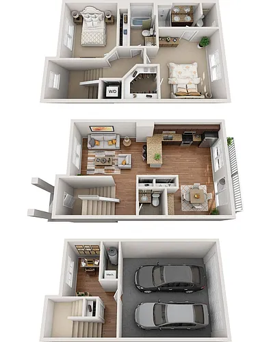Floor plan Garland - Townhome