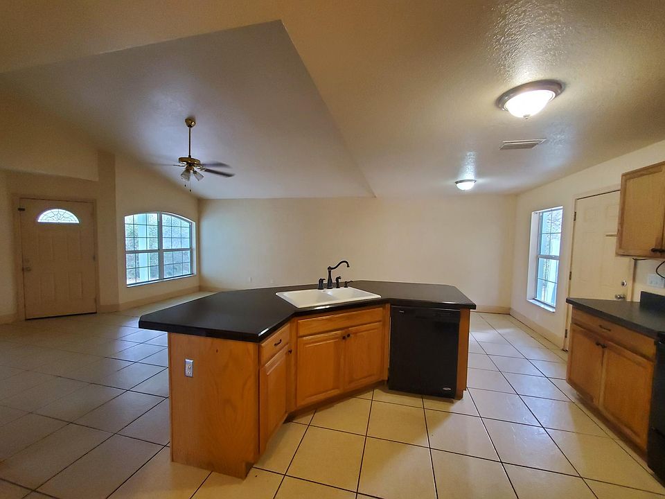 Kitchen/Living area view from back door entrance