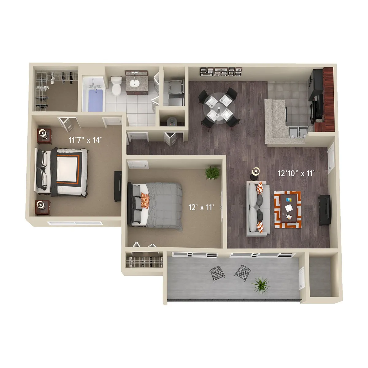 Floor plan B1 CEDAR
