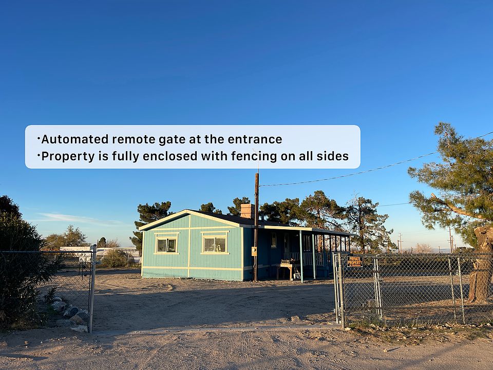 Fully fenced property with remote gate entrance