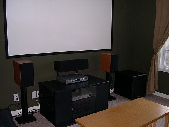 Media room w/97" theater