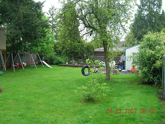 very large back yard!