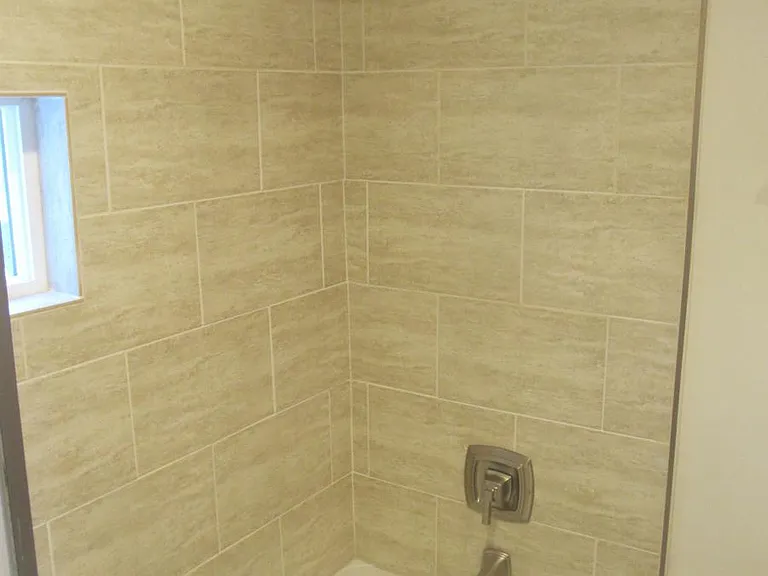 Deep soaking tub and high end tile work