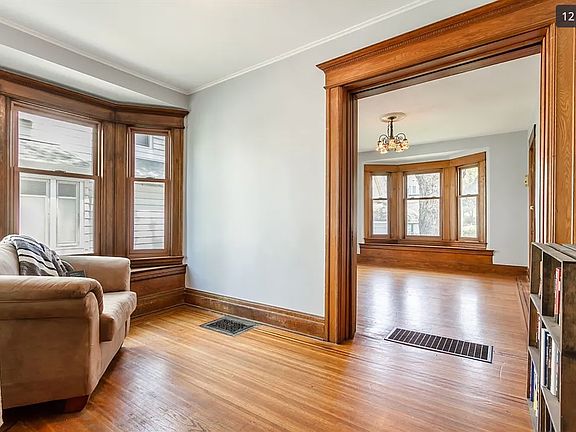 Transitional office space or additional living space with pocket doors