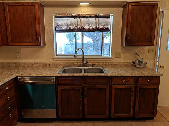 Kitchen view to backyard