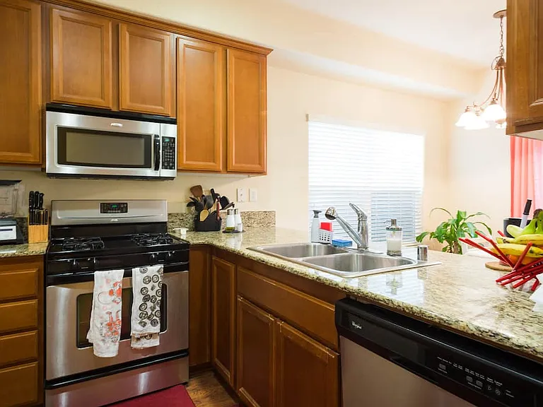 kitchen with stainless steel appliances
