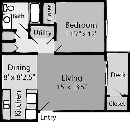 Floor plan Brindley Reno Quartz A1A