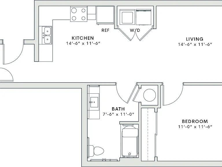672 square foot ADA accessible one bedroom, one bath apartment home 672 square foot ADA accessible one bedroom, one bath apartment home