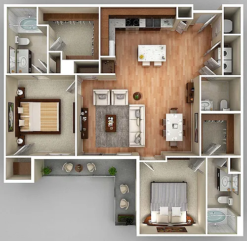 Floor plan 2C
