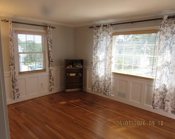 living room with hardwood floors