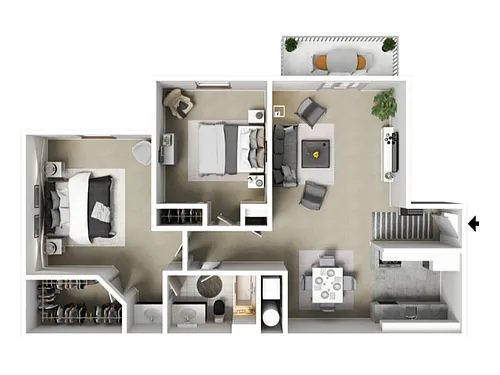 Floor plan 2 X 1