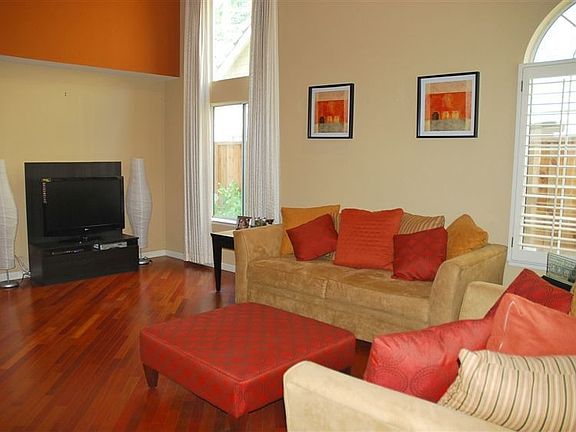 Formal Living Room with high ceilings