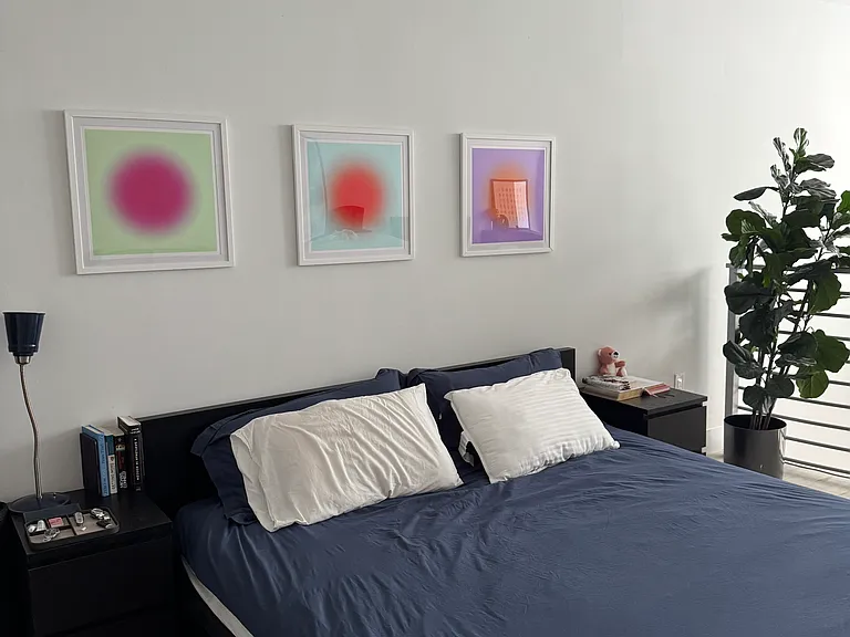 Bedroom - Spacious loft-style bedroom with high ceilings and an open layout, offering plenty of room for a king-size bed, seating area, or home office setup. A serene retreat with endless layout possibilities.