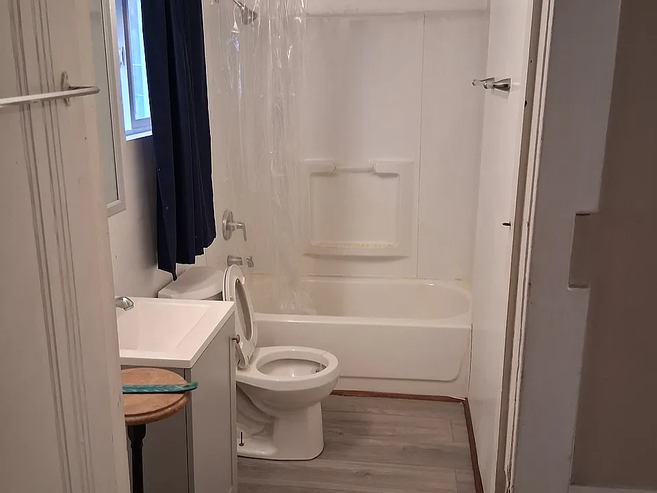 View of Bathroom from Hallway