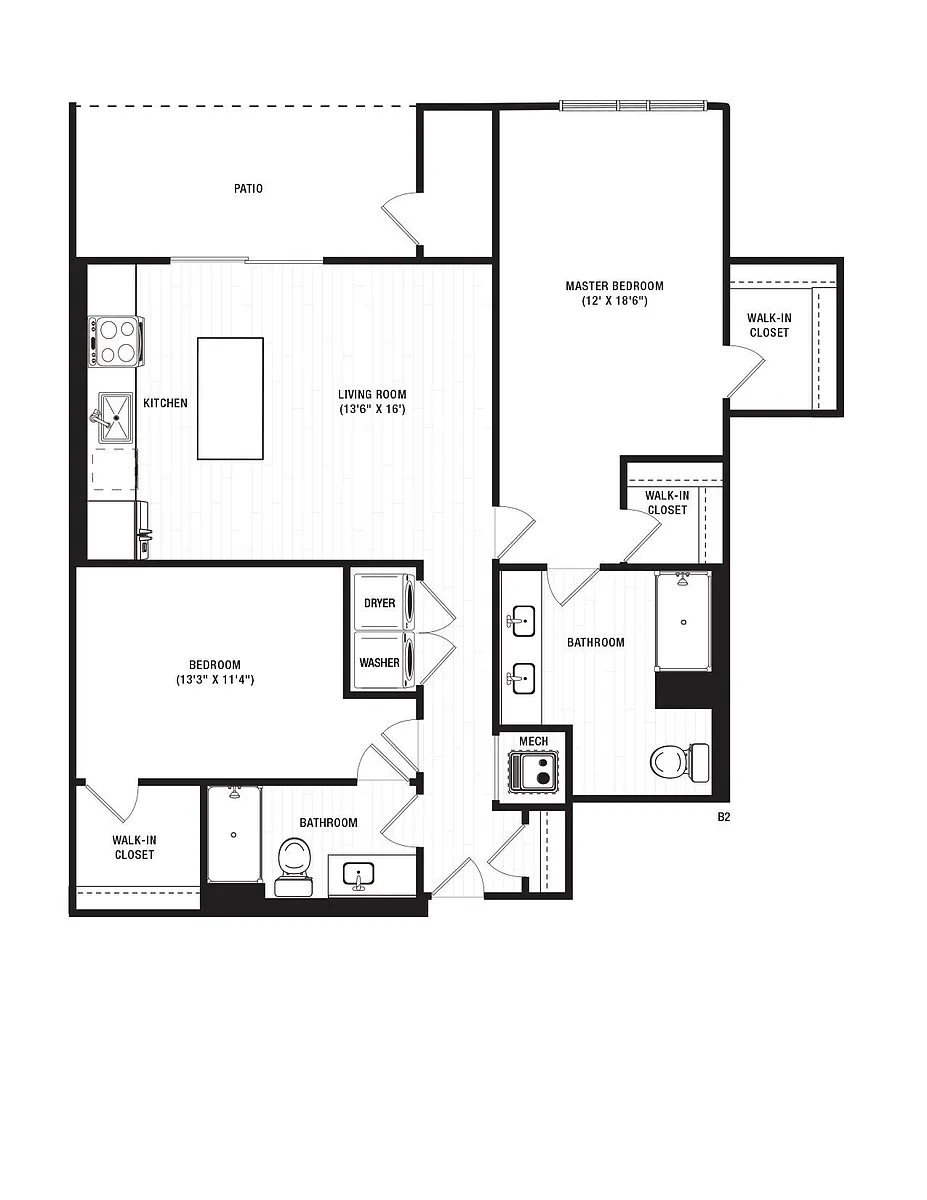 Floor plan B2