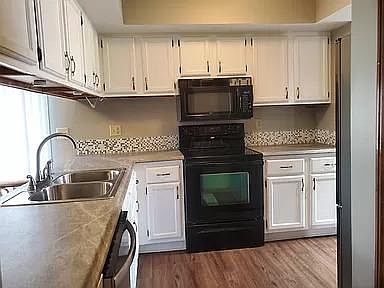 Kitchen with new appliances.
