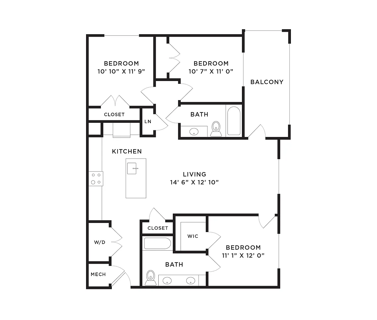 Floor plan C1A