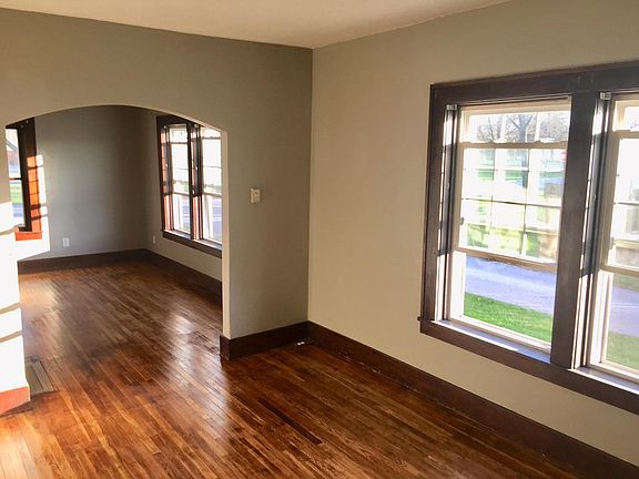 Dining Room newly refinished original hardwood floors
