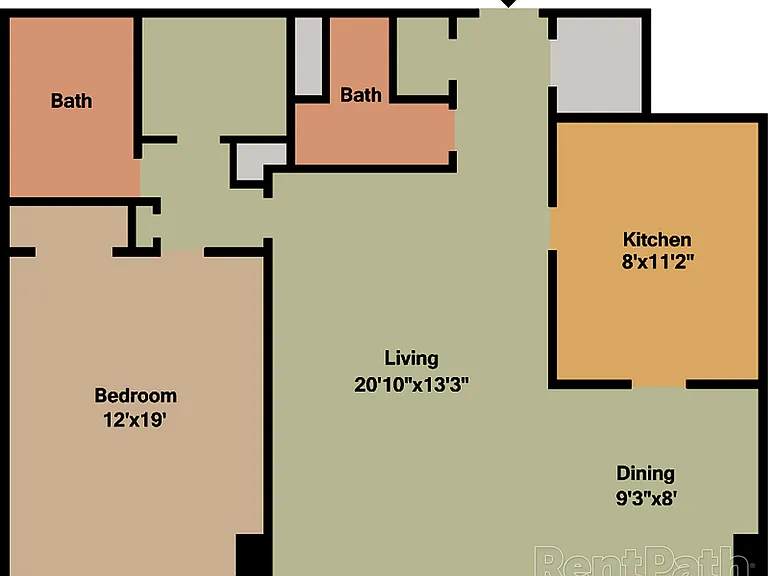 10H - 08 Series 920 sq ft - 1-1H-01-2D 10H - 08 Series 920 sq ft - 1-1H-01-2D