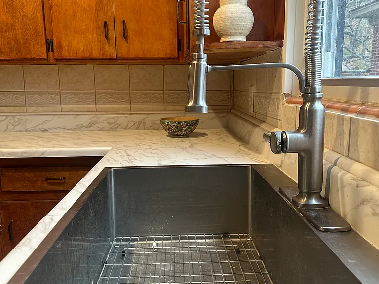 Closer look at new sink