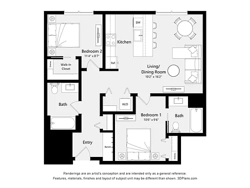 Floor plan B01