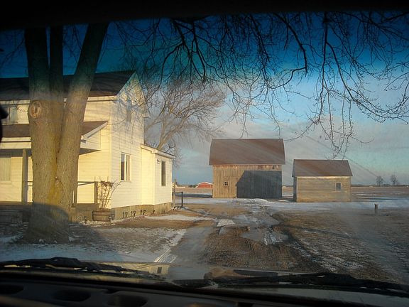 view down the driveway (from street)