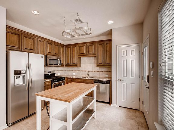 Granite countertops and stainless steel appliances!