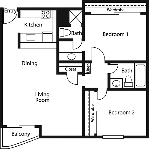Floor plan 2A