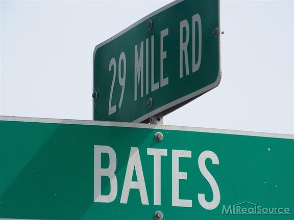 Home is located just south of 29 Mile rd. on the East side of Bates.