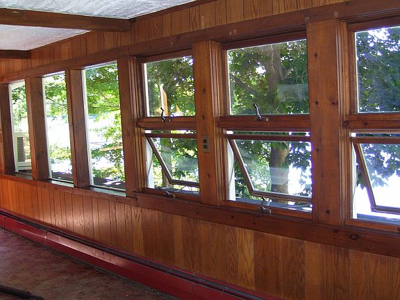 Sun Room with Bay Windows