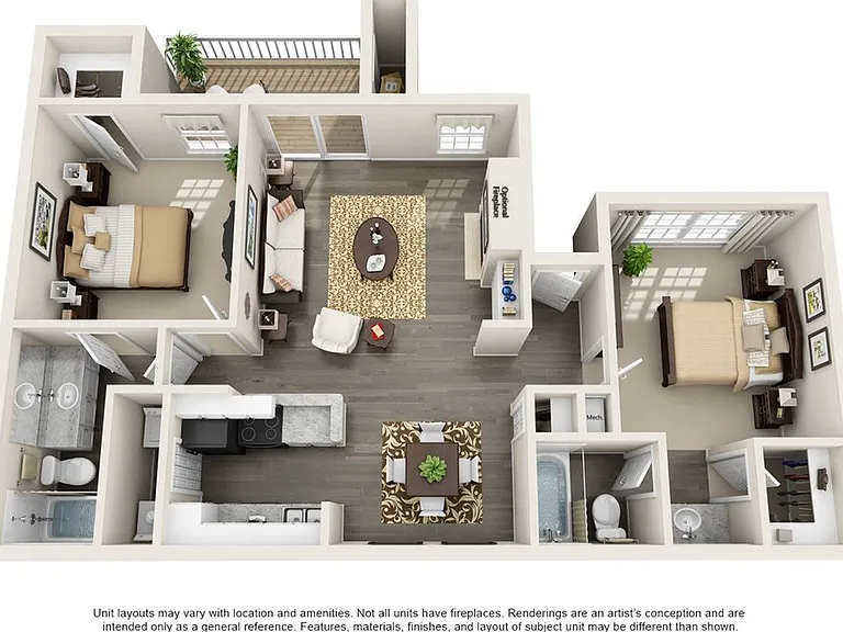 2 Bedroom | 2 Bath | 1050 SF 2 Bedroom | 2 Bath | 1050 SF