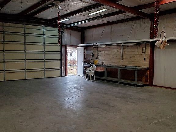 Shop workbench area.