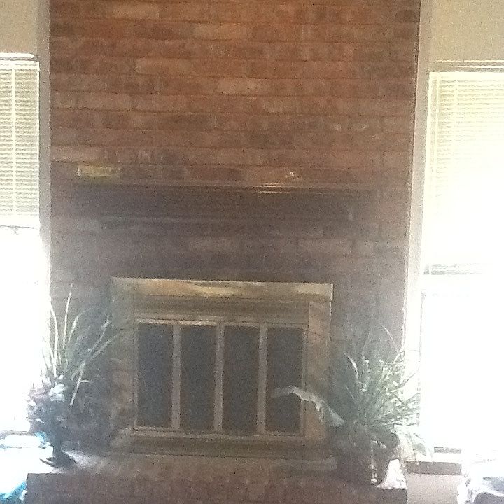 Fireplace in family room