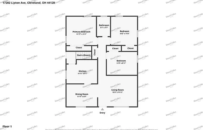 3 bed, 1.0 bath, 1008 sqft, $1,295 — Photo 3