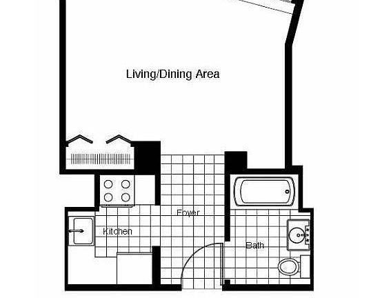 2nd image of 1 Wall Street Ct #1407A