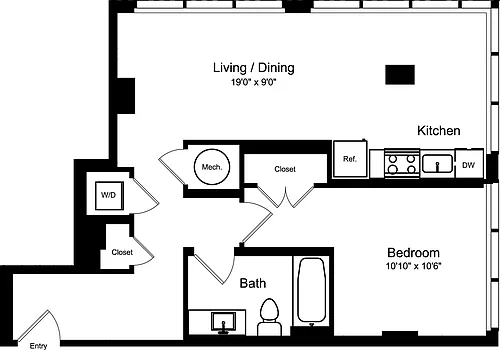 Floor plan 1F3