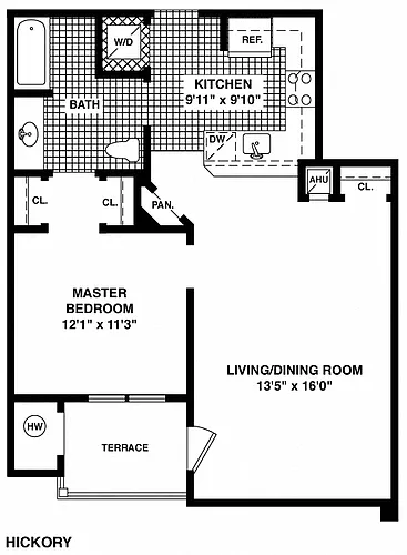 Floor plan Hickory