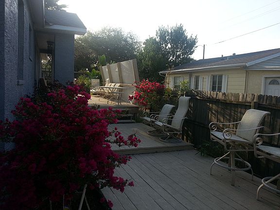 Deck Leading to Backyard