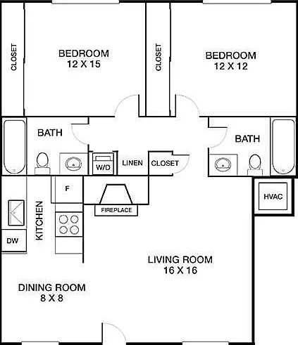 The Vail Floor Plan - 2D The Vail Floor Plan - 2D