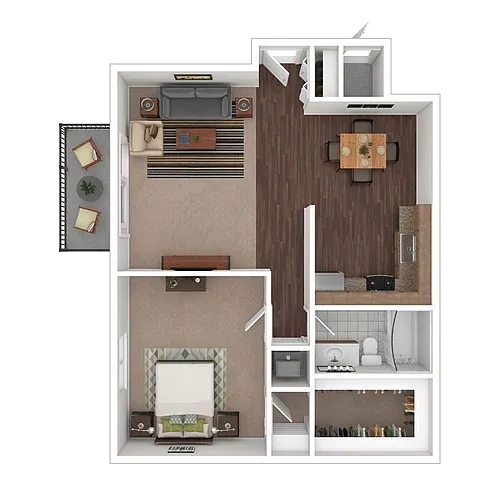 Floor plan Geneva: Furnished
