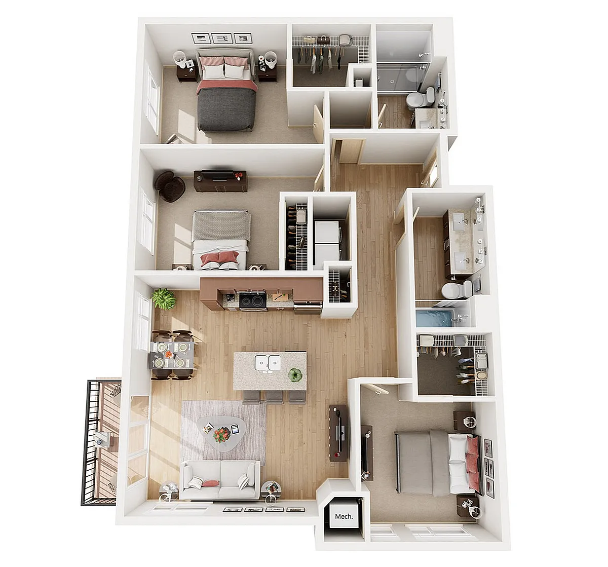 Floor plan 3B