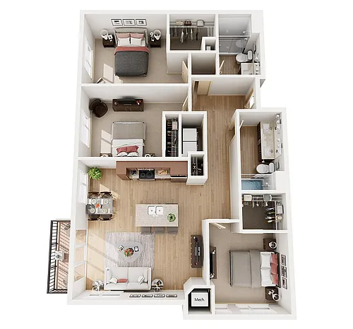 Floor plan 3B