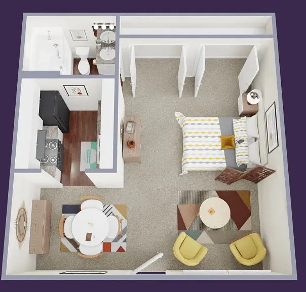 Floor plan Eff A