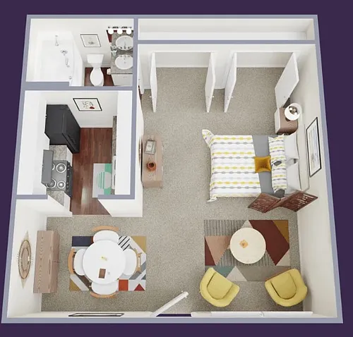 Floor plan Eff A
