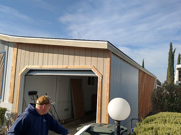 New siding where needed