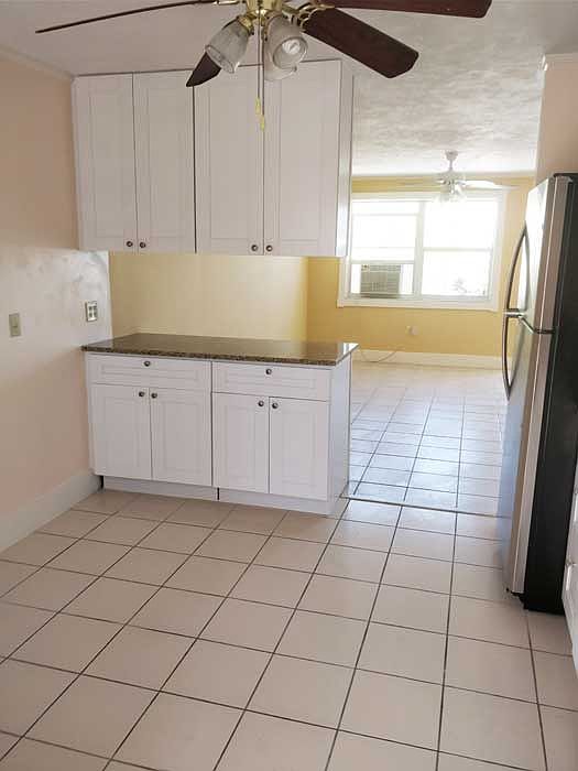 kitchen island towards living room