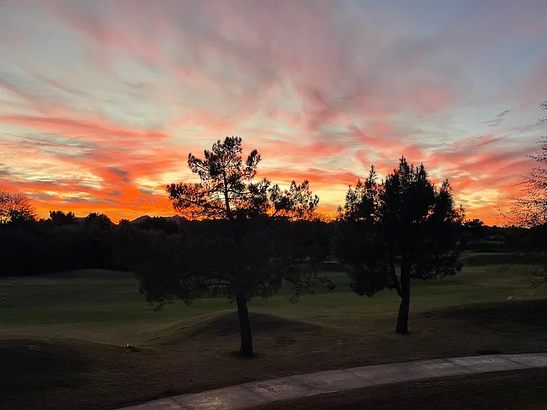 Sunset from the balcony