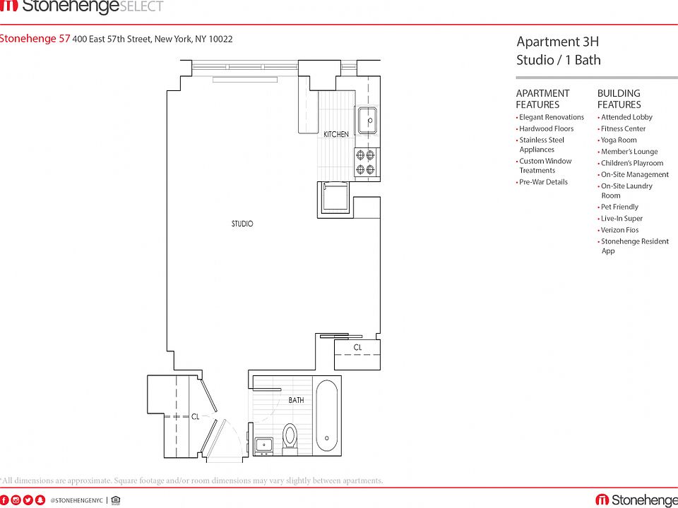 400 EAST 57TH STREET rentals, Stonehenge 57